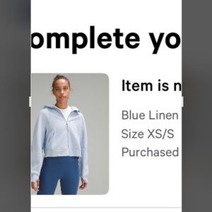 Scuba oversized full zip BLUE LINEN